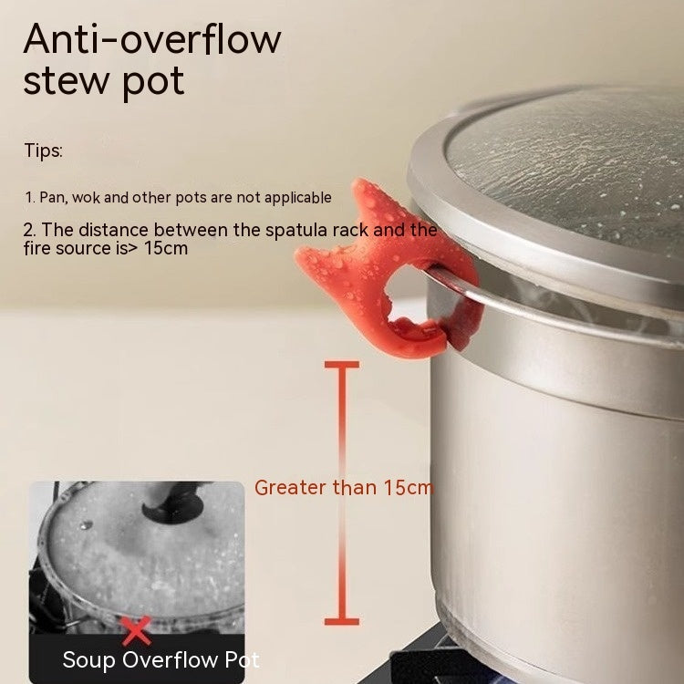 Chef’s Helper: Silicone Spoon Holder & Pot Clip – Spill-Free & Heat-Resistant