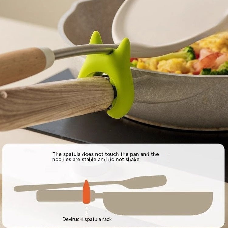 Chef’s Helper: Silicone Spoon Holder & Pot Clip – Spill-Free & Heat-Resistant