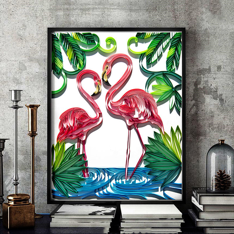 Quilted Paper Art Kit – DIY Illustration & Wall Decor Set