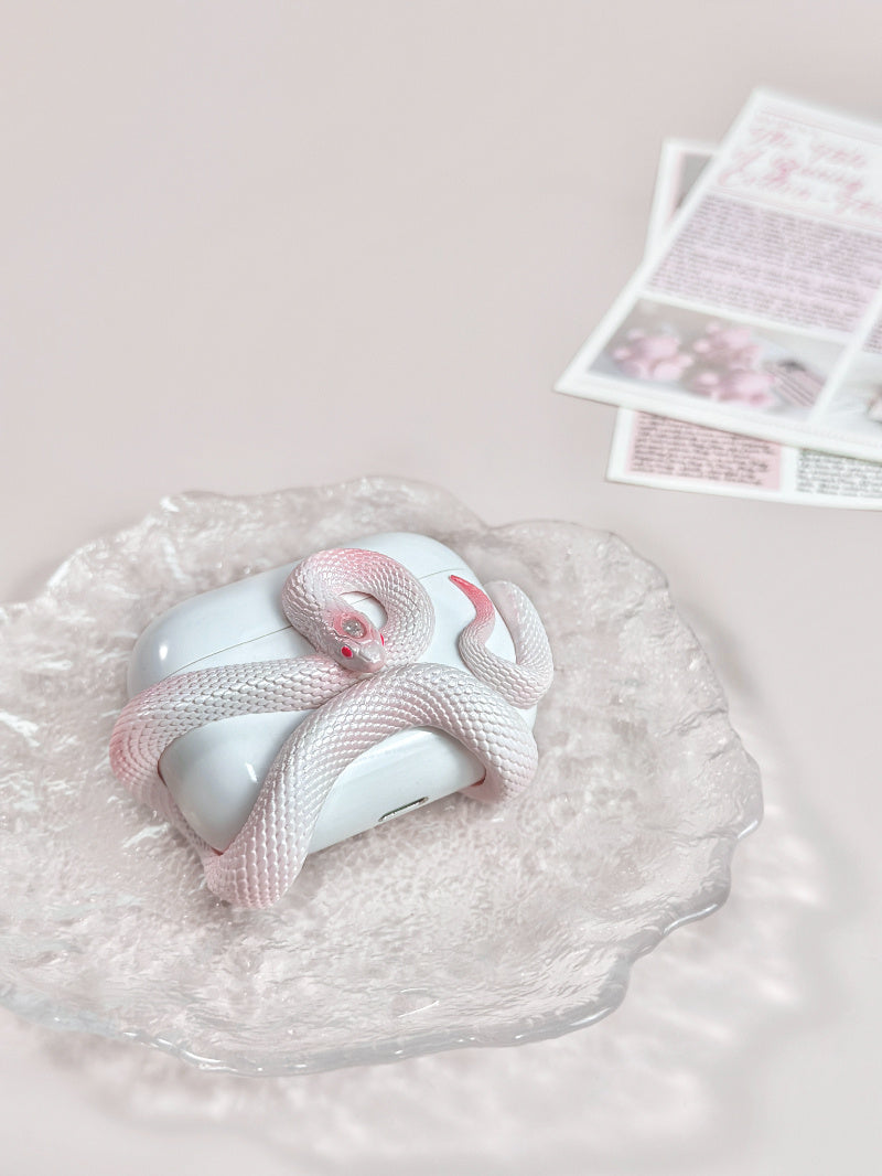 Spooky Snake Silicone Earphone Case – Wireless Headset Protector with Halloween Vibes