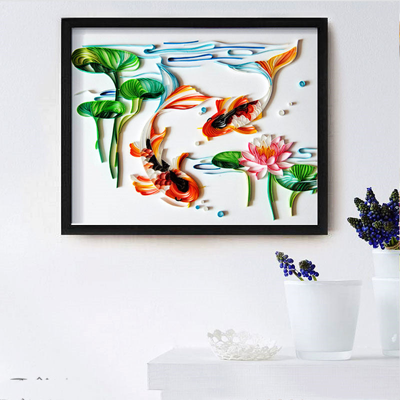 Quilted Paper Art Kit – DIY Illustration & Wall Decor Set