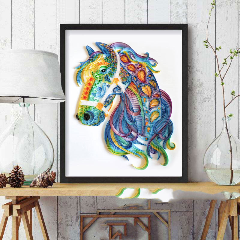 Quilted Paper Art Kit – DIY Illustration & Wall Decor Set