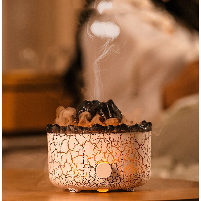 Volcano Air Flame Humidifier & Diffuser – Creative Jellyfish Aromatherapy Mist Machine
