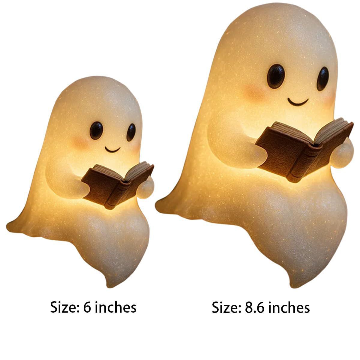 Cute LED Ghost Bedside Sleep Lamp Halloween Decorations