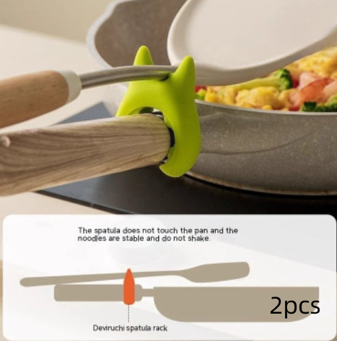 Chef’s Helper: Silicone Spoon Holder & Pot Clip – Spill-Free & Heat-Resistant