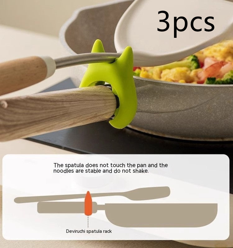 Chef’s Helper: Silicone Spoon Holder & Pot Clip – Spill-Free & Heat-Resistant