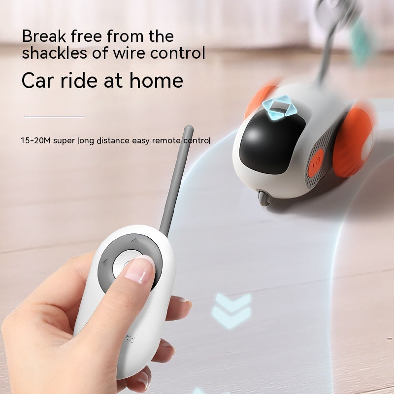 Interactive Remote Control Cat Car – USB Rechargeable Smart Chase Toy for Active Cats