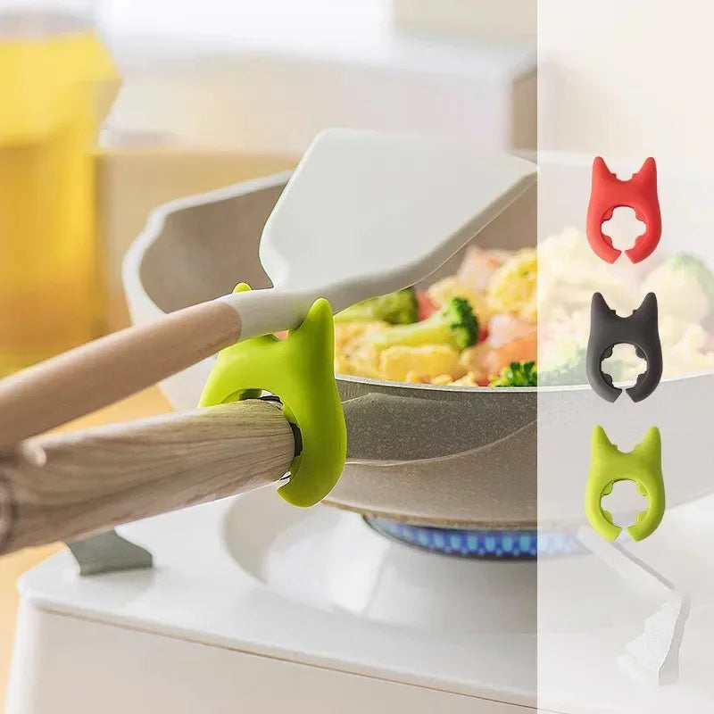 Chef’s Helper: Silicone Spoon Holder & Pot Clip – Spill-Free & Heat-Resistant