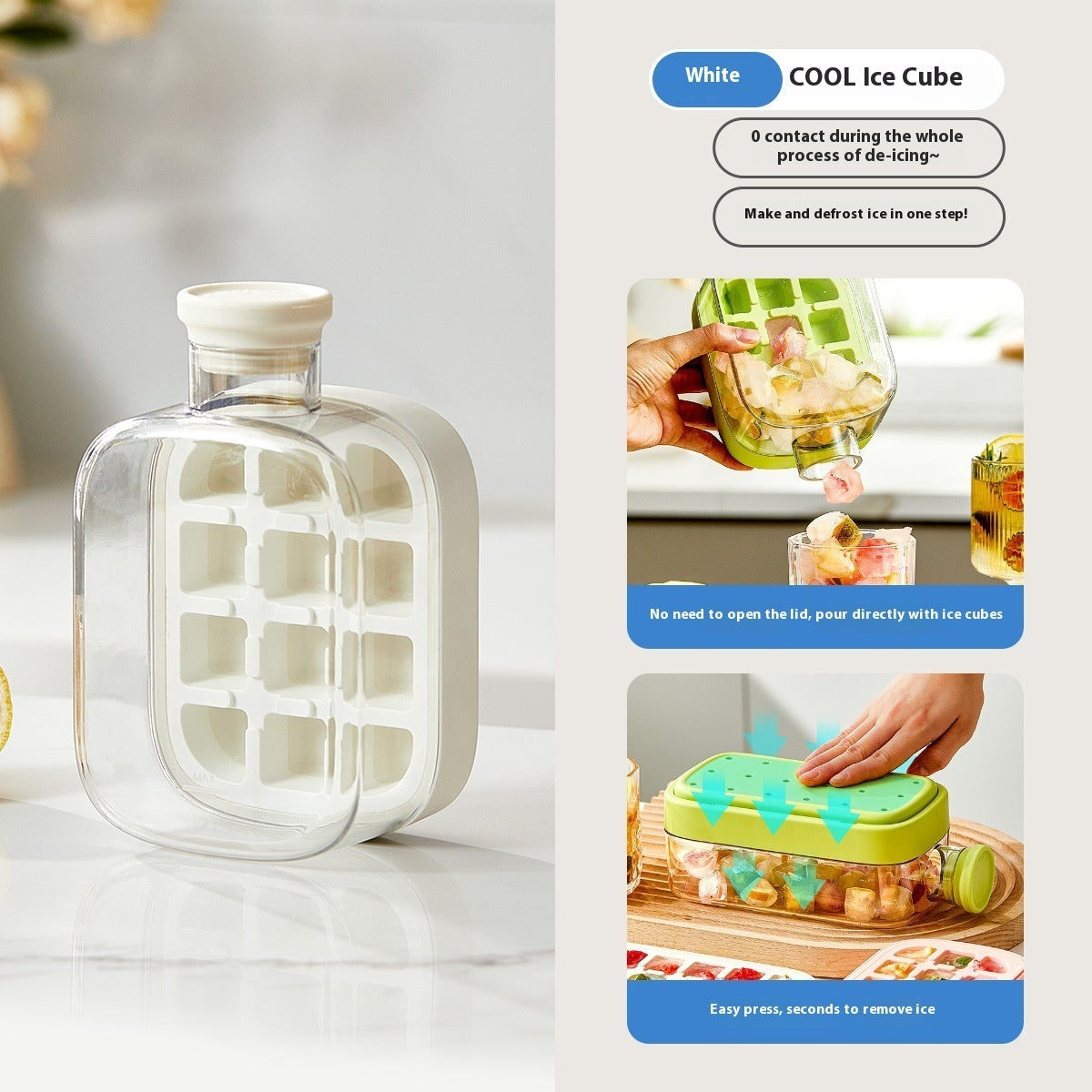 Portable Instant Ice Maker Cup – One-Click Chilled Drink Solution with Straw & Zero-Contact Design