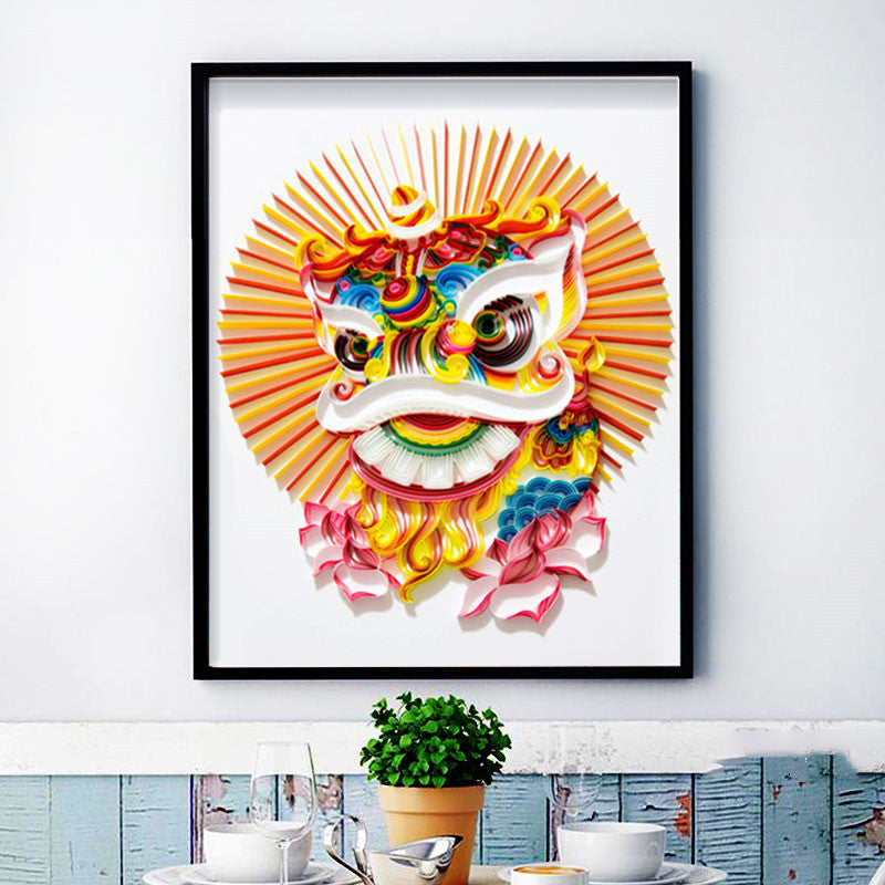 Quilted Paper Art Kit – DIY Illustration & Wall Decor Set