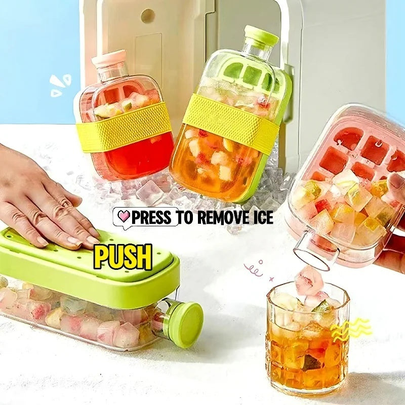 Portable Instant Ice Maker Cup – One-Click Chilled Drink Solution with Straw & Zero-Contact Design