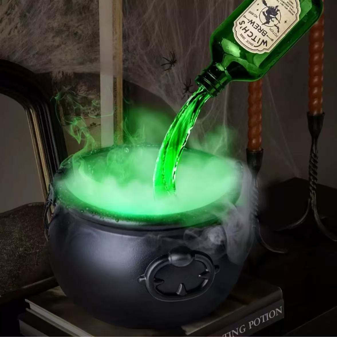 Floating Potion Bottle & Wizard Bowl – Ultimate Halloween Party Prop & Decor!