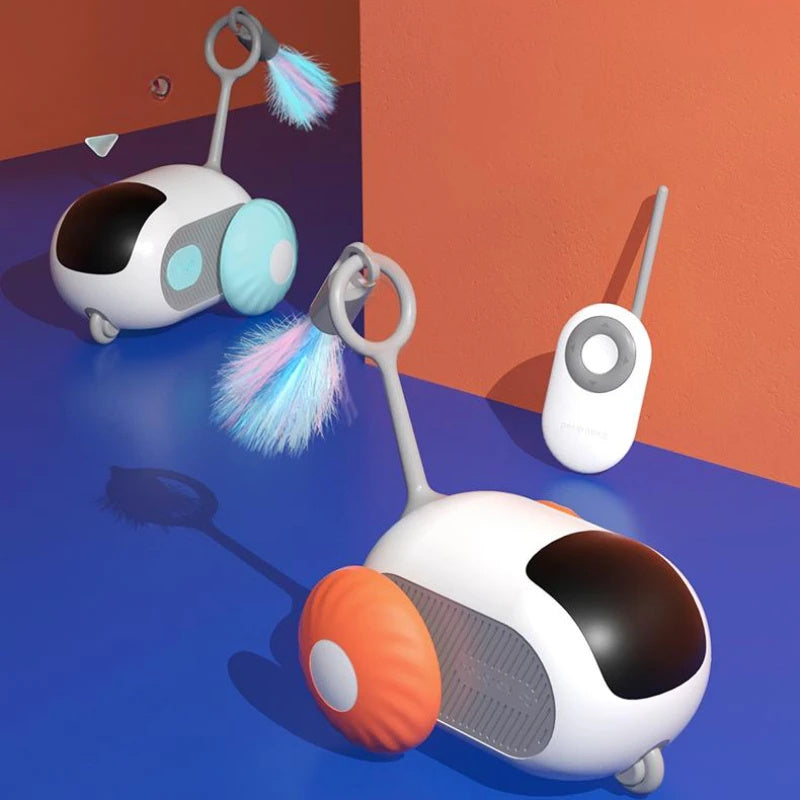 Interactive Remote Control Cat Car – USB Rechargeable Smart Chase Toy for Active Cats