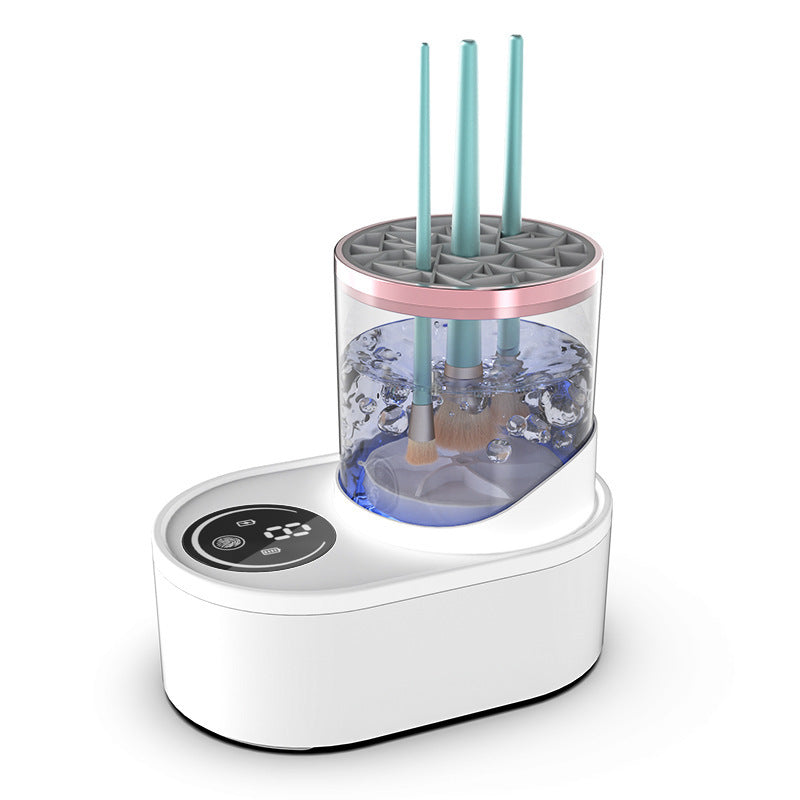 Pro Makeup Brush Cleaner – Electric, Rechargeable & Automatic Cleaning Stand for Brushes