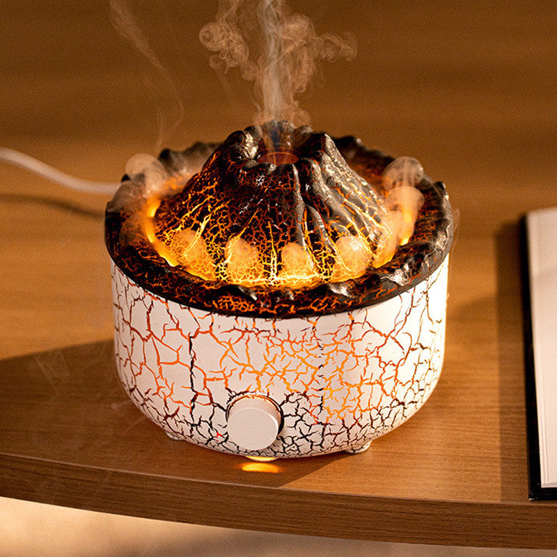 Volcano Air Flame Humidifier & Diffuser – Creative Jellyfish Aromatherapy Mist Machine