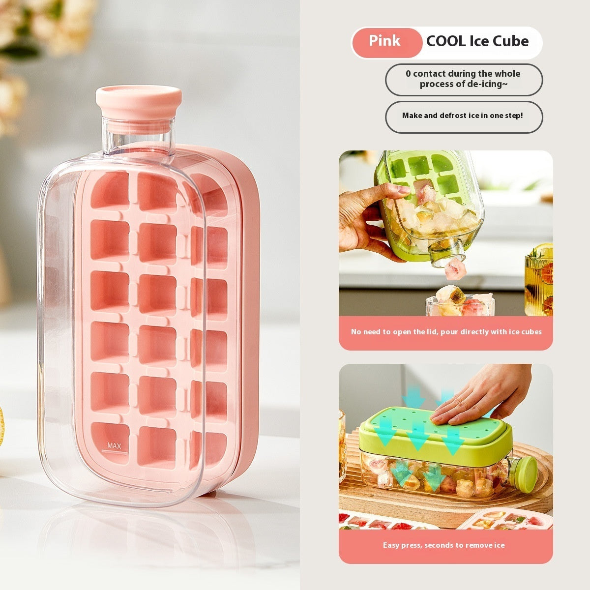 Portable Instant Ice Maker Cup – One-Click Chilled Drink Solution with Straw & Zero-Contact Design