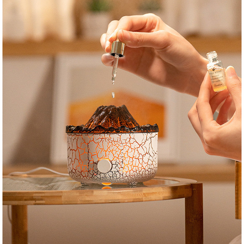 Volcano Air Flame Humidifier & Diffuser – Creative Jellyfish Aromatherapy Mist Machine