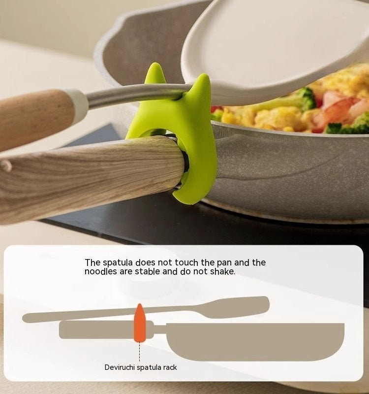 Chef’s Helper: Silicone Spoon Holder & Pot Clip – Spill-Free & Heat-Resistant