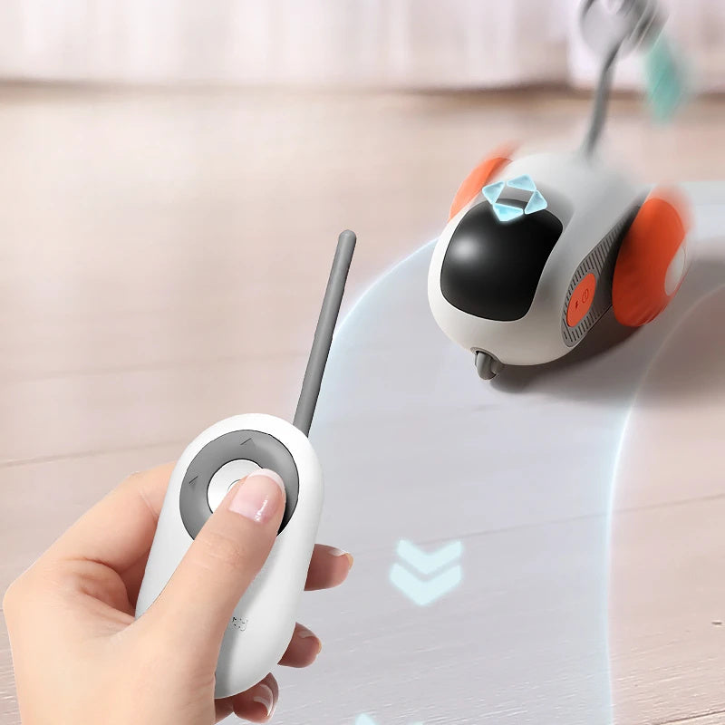 Interactive Remote Control Cat Car – USB Rechargeable Smart Chase Toy for Active Cats