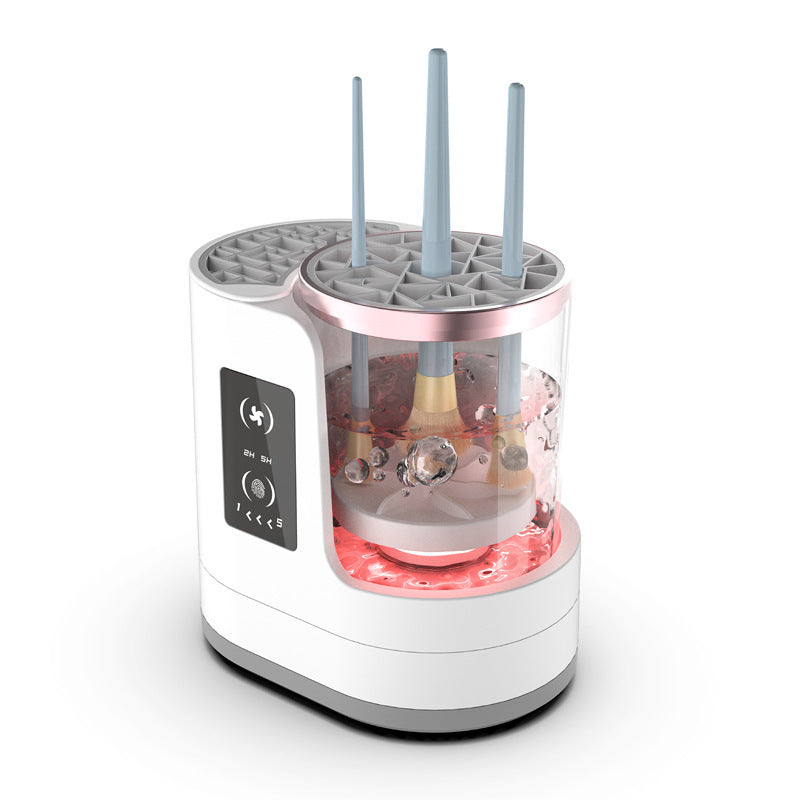 Pro Makeup Brush Cleaner – Electric, Rechargeable & Automatic Cleaning Stand for Brushes